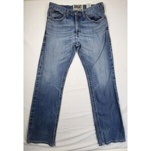 Ariat M4 Jeans Mens 35x34 Coltrane Durango Low Rise Boot cut Western Distressed